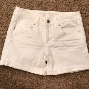 American Eagle White Mini Shorts